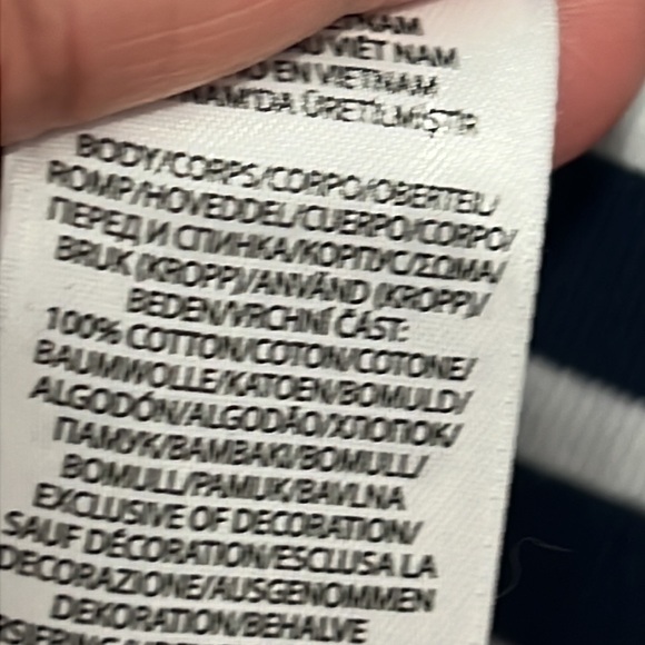 POLO Ralph Lauren Navy Nautical Striped Boat neck Dress Sz Large - Picture 7 of 8